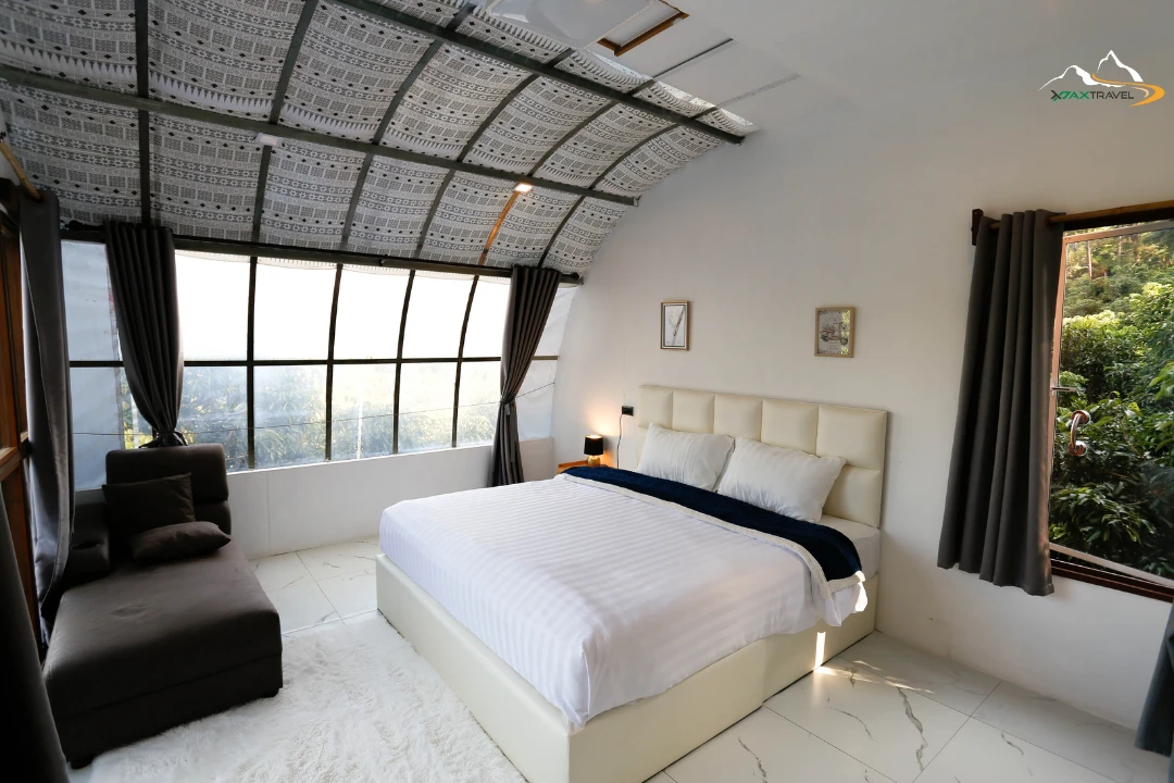XPAX Travel-The Hmong Homestay-Chiangmai-Room-ห้องพัก เดอะ ม้ง โฮมสเตย์ แม่ริม เชียงใหม่ Cozy guest room with mountain view at The Hmong Homestay Chiang Mai