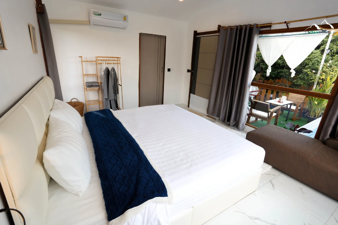 XPAX Travel-The Hmong Homestay-Chiangmai-Room-ห้องพัก เดอะ ม้ง โฮมสเตย์ แม่ริม เชียงใหม่ Cozy guest room with mountain view at The Hmong Homestay Chiang Mai