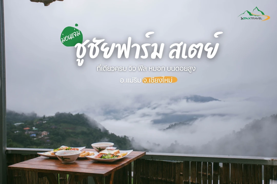⛰️ชูชัยฟาร์มสเตย์ ม่อนแจ่ม แม่ริม เชียงใหม่ ที่พักวิวหมอก อากาศเย็นสบาย